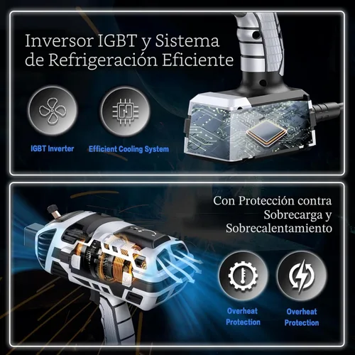 Miniatura 4 de Máquina de Soldadura Portátil, 20-120A 110V, Soldadora de Electrodo Portátil 20 Electrodos, Máquina Soldadora Portátil IGBT con Arranque en Caliente