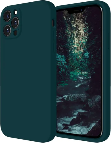 Miniatura 7 de FireNova Funda diseñada para iPhone 12 Pro, funda de silicona [protección de cámara] con forro de microfibra suave antiarañazos, 6.1 pulgadas