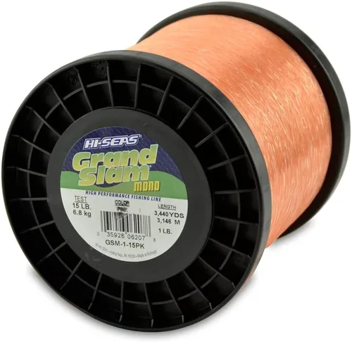 Miniatura 58 de Sedal de Pesca de Monofilamento HI-SEAS Grand Slam - Fuerte y Resistente a la Abrasión en Transparente, Rosa, Verde, Azul Ahumado, Amarillo