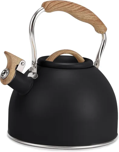 Miniatura 11 de Tetera, Vegoran Tetera Silbante de 100 OZ / 3 Litros, Teteras para Estufa de Acero Inoxidable Grado Alimenticio con Mango Plegable