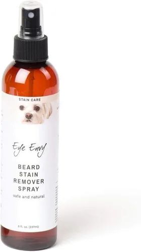 Eye Envy Spray removedor de manchas de barba para perros/gatos. Natural, seguro. Elimina las manchas de babeo, saliva, alimentos, escorrentía de