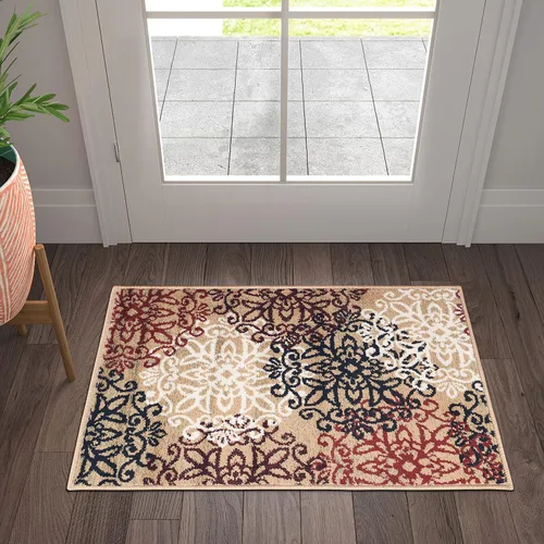Miniatura 36 de SUPERIOR – Alfombra de área contemporánea de la colección Leigh - Alfombra moderna de 5/16 de pulgada (8 mm) de pelo con diseño de medallón floral