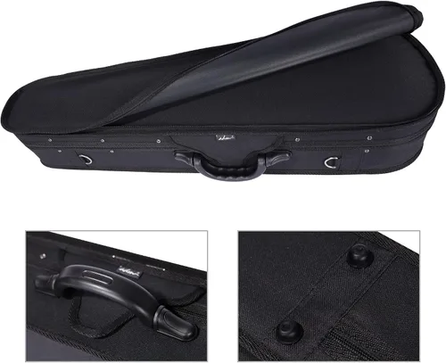 Miniatura 6 de Estuche básico, profesional, rígido, liviano, con forma triangular, para violín, de la marca ADM , Talla full