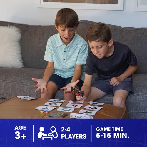 Miniatura 3 de Zobmondo!! Tic Tac Whoa!! Juego de cartas de Tic Tac Toe 5 en 1, divertido para familias y niños