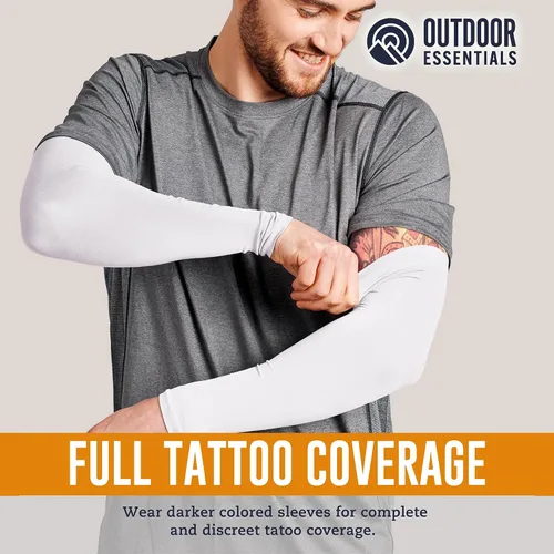 Miniatura 43 de Mangas de compresión de enfriamiento para hombres y mujeres, con protección solar UV UPF 50, paquete múltiple, mangas protectoras de brazos