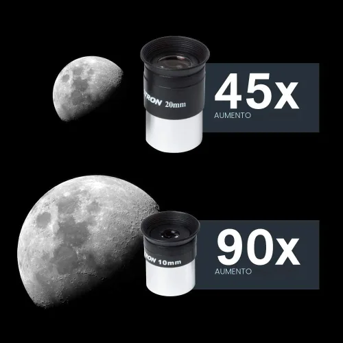 Miniatura 8 de Celestron – Telescopio AstroMaster 70AZ – Telescopio refractor – Óptica de vidrio totalmente recubierta – Trípode de altura ajustable – Paquete