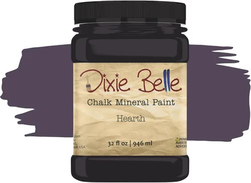 Miniatura 57 de Dixie Belle Paint Company - Pintura con acabado de tiza para muebles, color negro (Caviar), 1 galón, 128 fl oz, pintura mineral color rosa intenso