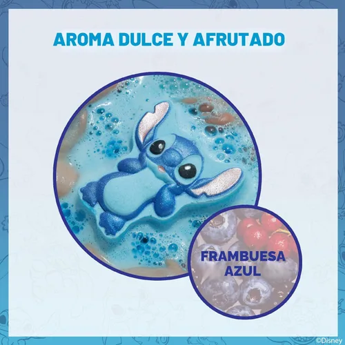 Miniatura 4 de Bombas de baño Stitch para niños, divertidos colores brillantes del arco iris, perfumadas de frambuesa para niños, a partir de 3 años, por Townley