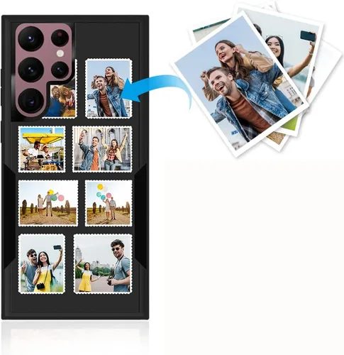 Miniatura 66 de Funda protectora personalizada para Samsung Galaxy S22 Ultra 5G (versión 2022), funda protectora de doble capa resistente con múltiples fotos, a