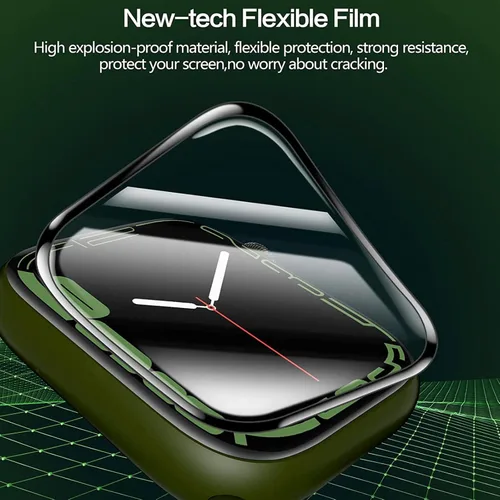 Miniatura 4 de Protector de pantalla compatible con JeeJTek Smart Watch, [3 unidades] Película protectora de pantalla suave de PET de cobertura completa 3D