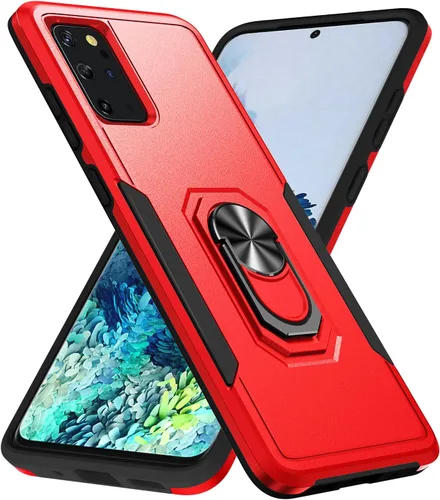 Miniatura 11 de Funda para Samsung Galaxy S20 Plus con soporte, anillo magnético de armadura, resistente funda protectora de grado militar a prueba de golpes