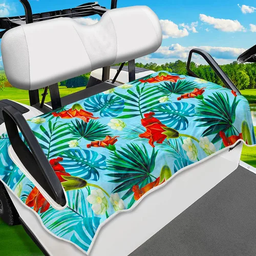 Miniatura 14 de Fundas para Asientos de Carrito de Golf, Manta Única de Toalla para Asiento de Carrito de Golf para Todos los EZGO, Yamaha, Club Cars, Icon y Más