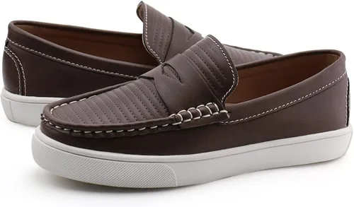 Miniatura 4 de starmerx Zapatos de vestir para niños mocasines casuales sin cordones unisex para niños