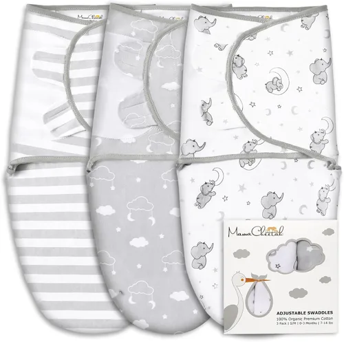 Miniatura 31 de Mama Cheetah Saco de envolver para bebés prematuros, saco de dormir orgánico para bebés prematuros, manta para envolver prematuros, envolturas