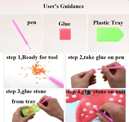 Miniatura 6 de ZSNUOK - Kit de pintura de diamantes 5D para bricolaje, kit de arte de diamantes 5D, taladro redondo completo para adultos o niños, kits de bordado
