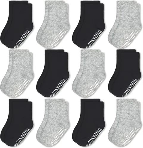 Miniatura 7 de HYCLES Calcetines de agarre para niños pequeños, calcetines antideslizantes para el suelo con agarre para niños de 1 a 10 años y niñas de 6 a 12