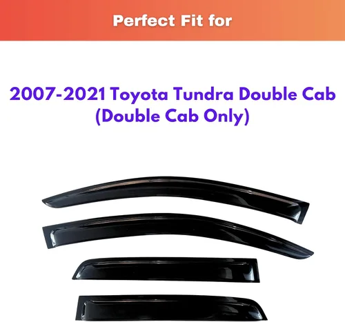 Miniatura 652 de KPY Visor de ventana compatible con Kia Soul 2009-2013, Protector contra lluvia de 4 unidades, deflectores de ventilación de ventana lateral