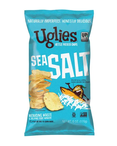 Miniatura 6 de UGLIES Patatas fritas cocidas en hervidor de agua, aperitivos sin gluten, patatas fritas Kosher, aperitivos sin OMG para niños u oficina, bolsas