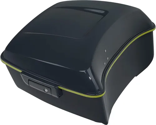 Miniatura 38 de Maletero de afeitar verde manzana/gris cañón de 5.5 pulgadas para modelos Harley Touring 2014-2023 Road King FLHR Road Glide FLTRX Street Glide FLHX