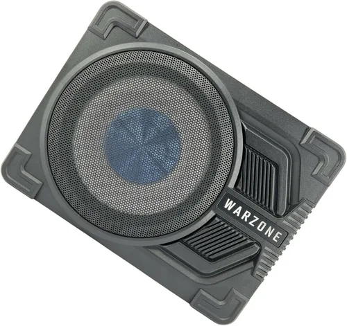 Miniatura 4 de Gravity Warzone WZ100ST 10" Pro Audio Active Compact Under Seat Slim Aluminio 1000 Watts 4 Ohm Subwoofer Potente altavoz con perilla de control