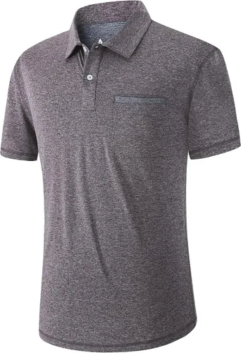 Miniatura 28 de V VALANCH Polo de golf de manga corta para hombre, estilo casual, con cuello que absorbe la humedad