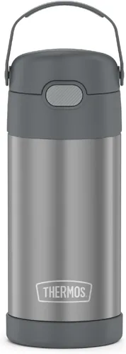 Miniatura 26 de THERMOS FUNTAINER - Botella de acero inoxidable con aislamiento al vacío y sorbete, capacidad de 12 onzas, para niños, azul Azul marino