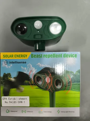 Miniatura 2 de Disuasorio para gatos al aire libre, Sonic Fortress Pro, repelente de ciervos, conejo, ardilla, disuasorio, disuasorio, impermeable, repelente