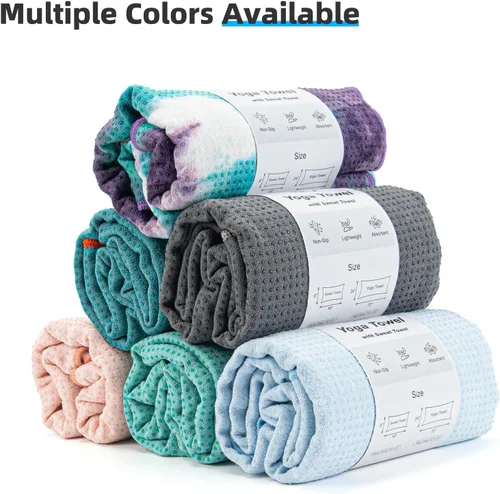 Miniatura 6 de YESLIFE Toalla de yoga caliente antideslizante extra gruesa con una toalla para el sudor, toalla de microfibra absorbente del sudor para esterilla