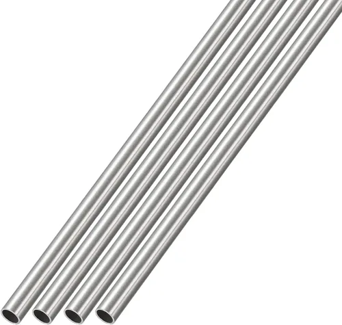 Miniatura 12 de METALLIXITY Tubo de acero inoxidable 304 (0.039 in de diámetro x 0.006 in de alto x 11.811 in de largo), 4 piezas, tubo recto, para muebles