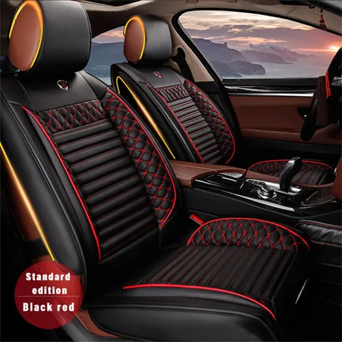 Miniatura 2 de Juego completo de 5 fundas de asiento para X1 X2 X3 X4 X5 X6 Z4, piel sintética, protección para asiento delantero y trasero, impermeable, fácil