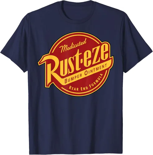 Disney Pixar Cars 2 Rust-Eze Ointment - Camiseta con logotipo vintage, Azul