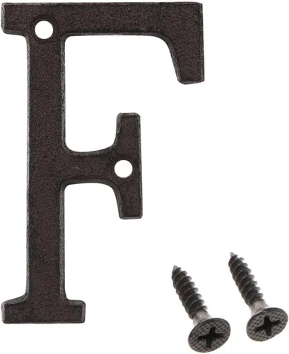 Miniatura 12 de Número de dirección de 3 pulgadas, números de casa para exterior, decoración de buzón de puerta de jardín de metal de hierro fundido con tornillos, 0