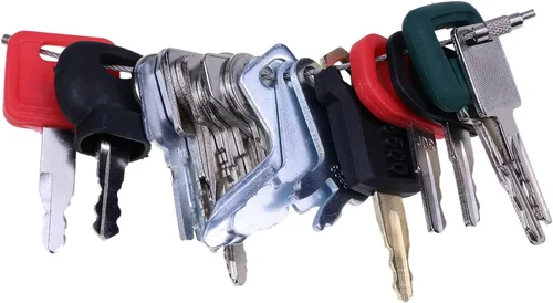 Miniatura 2 de JZGRDN Juego de llaves de equipo pesado de 24 piezas con llavero compatible con Caterpillar, Komatsu, Hitachi, Yanmar, Clark, JCB, Toyota, Bobcat