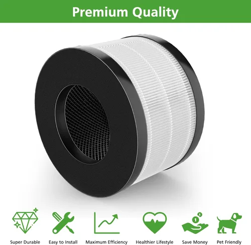 Miniatura 8 de Filtro AP01 solo compatible con el purificador de aire Himox AP01(H01), filtración de 3 etapas de alta eficiencia para filtro de repuesto Himox