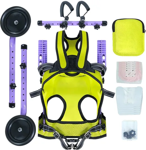 Miniatura 5 de Silla de ruedas para mascotas para patas traseras, adecuada para patas traseras, silla de ruedas para perros discapacitados, movilidad para caminar