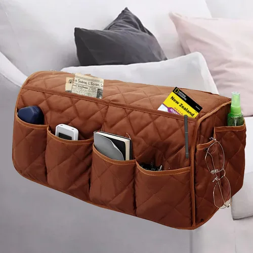 Miniatura 8 de MEHIDFY Organizador de Reposabrazos para Sillón, Organizador de Reposabrazos de Sofá Impermeable, Organizador para Sillón Reclinable Antideslizante