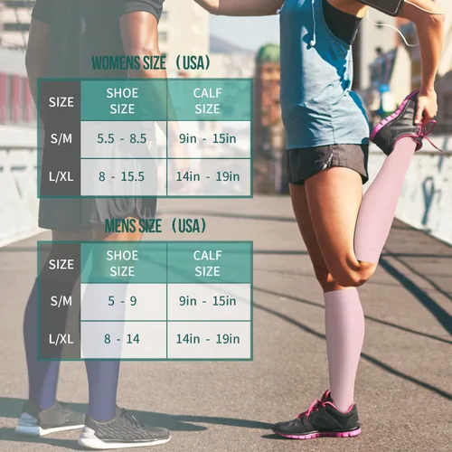 Miniatura 28 de Paquete de 3 pares de calcetines de compresión médica para mejorar la circulación de mujeres y hombres, para correr, hacer deporte y amamantar