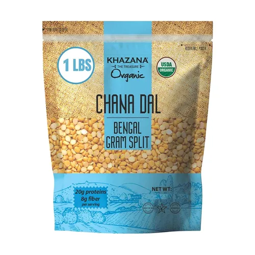 Miniatura 7 de Khazana Orgánico Chana Dal 7lb - Bengala Gram Split - Sin OMG, sin gluten y Kosher - Lentejas auténticas de la India