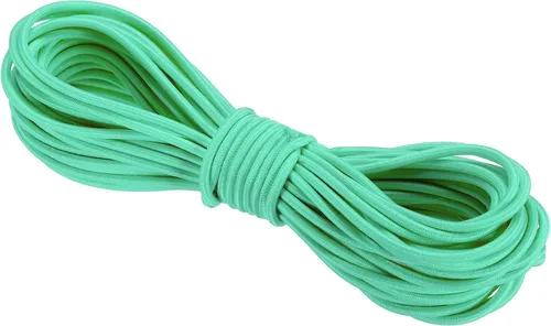 Miniatura 59 de PATIKIL Cuerda elástica elástica de 109 yardas (328.1 ft), cuerda elástica pesada de 0.059 in, albaricoque para manualidades, correas de gancho