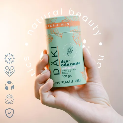 Miniatura 4 de Däki Natural Deodorant Stick 100 g – Refreshing Mint, Aluminium-Free, Natural, Paraben Free – Sensitive Skin – Biodegradable Compostable Packaging