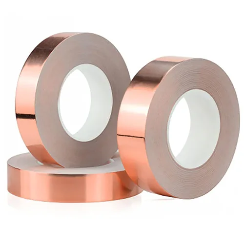 vilihkc Cinta de lámina de cobre de doble cara (0.8 pulgadas x 66 pies) con conductor - blindaje EMI, vidrieras, soldadura, reparaciones eléctricas,