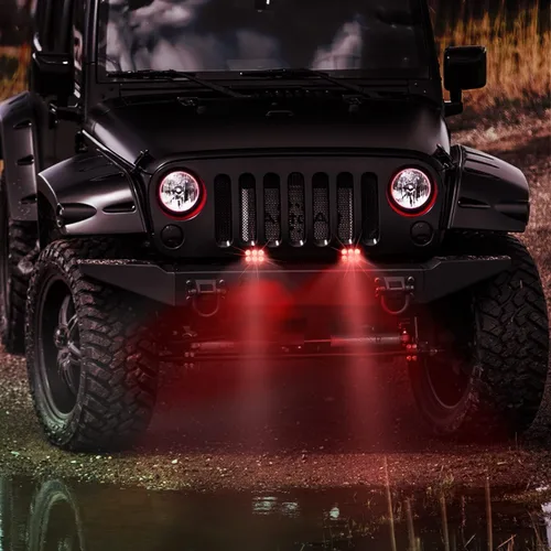 Miniatura 8 de Nilight Foco de Luz LED Roja de 4 pulgadas Luz Antiniebla de Conducción Puntual, 2 Piezas, 18W, Fuera de Carretera, Pesca, Caza, Emergencia, Señal