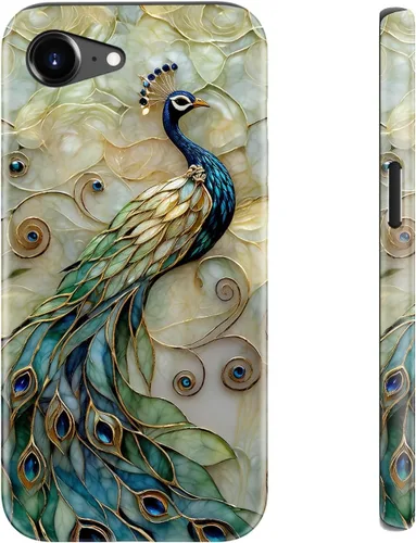 Miniatura 117 de LUHOURI Funda para iPhone 12 Mini, compatible con carga inalámbrica, doble capa, interior de silicona suave + carcasa exterior dura, bonito diseño