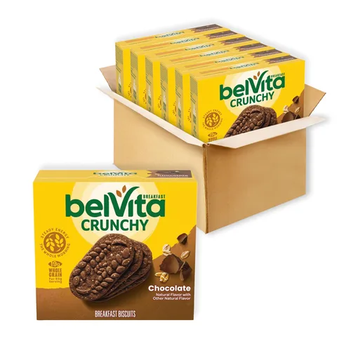 Miniatura 25 de belVita Barras de desayuno galletas, arándanos, 30 paquetes en total, 6 cajas (4 galletas por paquete)