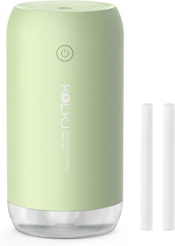 Mini humidificador portátil, humidificador pequeño de niebla fría de 11.8 fl oz para plantas, humidificador de escritorio personal USB para Verde