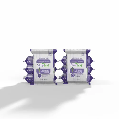 Miniatura 15 de Simpleaf Toallitas húmedas desechables de aloe vera, ecológicas, sin parabenos ni alcohol, hipoalergénicas y seguras para pieles sensibles, fórmula