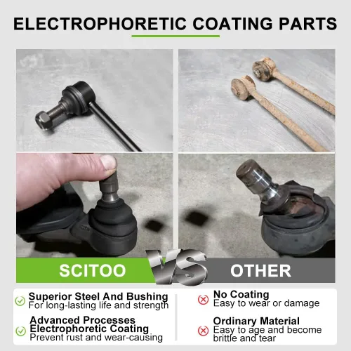 Miniatura 4 de SCITOO Kit de suspensión delantera de 6 piezas de repuesto para Nissan 200SX 1995-1999 para Nissan 200SX 1995-1999 para Nissan Sentra