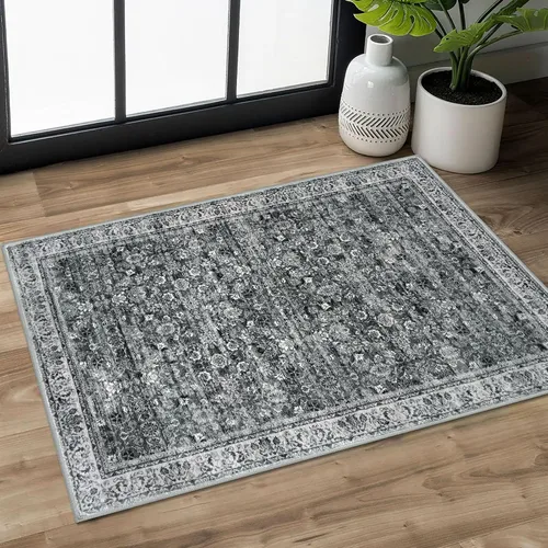 Miniatura 99 de SIILOOM Alfombra antideslizante de pasillo moderna de 2 x 5, súper suave, para pasillos, decoración para cocina, alfombras para pasillos sin 2-Verde