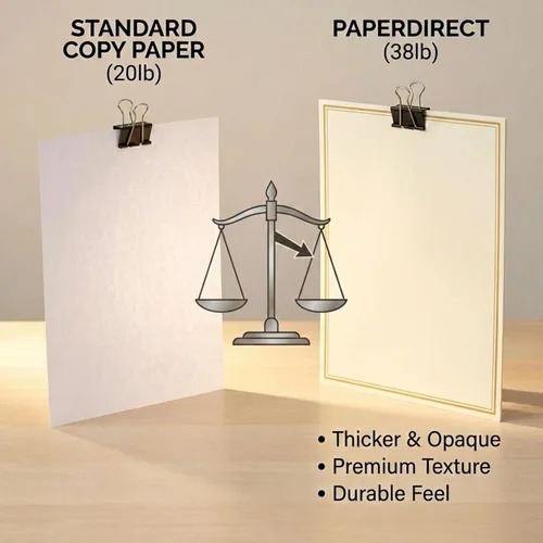 Miniatura 7 de PaperDirect Certificados de especialidad imperial de papel de aluminio – 50 hojas de papel blanco de 38 libras, 8½ x 11 pulgadas, borde doble