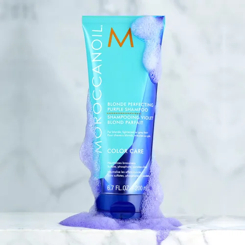 Miniatura 6 de Moroccanoil Paquete de champú y acondicionador morado perfeccionador rubio
